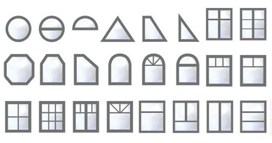 Круглые и арочные окна, «гармошки», окна «раздвижки», встраиваемые раздвижные двери, двери высотой до 3,2 м